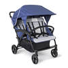 GAGGLE Odyssey 4x4 Quad Kinderwagen voor 4 kinderen Buggy met zonnekap in Blauw / Zwart
