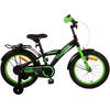 Volare Jongensfiets Thombike 16 Inch 23 cm Jongens Terugtraprem Zwart/Groen