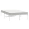 vidaXL Bedframe metaal wit 120x190 cm