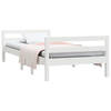 vidaXL Bedframe zonder matras massief grenenhout wit 90x190 cm