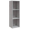 vidaXL Boekenkast/tv-meubel 36x30x114 cm hout grijs sonoma eiken