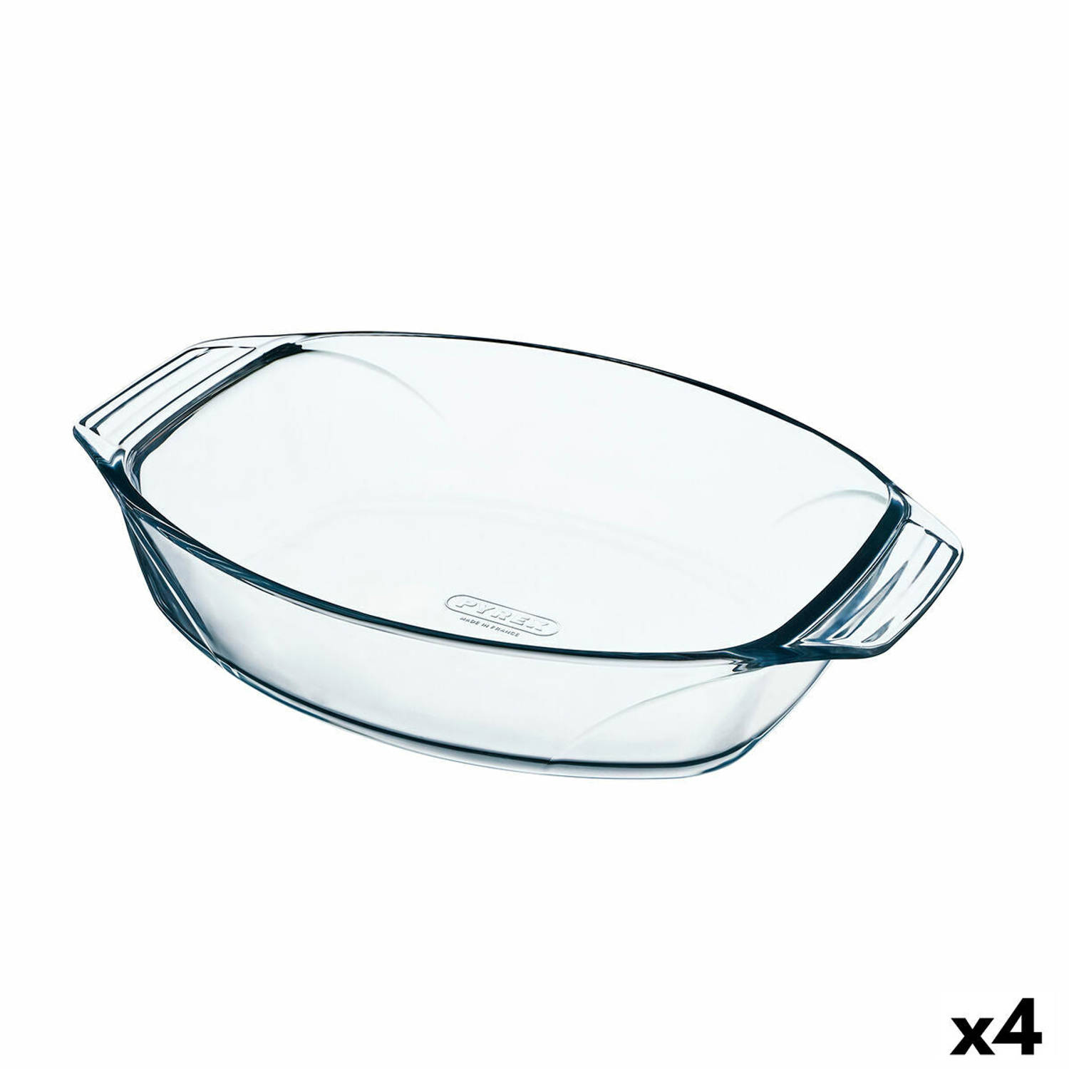 Ovenschaal Pyrex Irresistible Ovaalvormig 39,5 X 27,5 X 7 Cm Transparant Glas (4 Stuks)