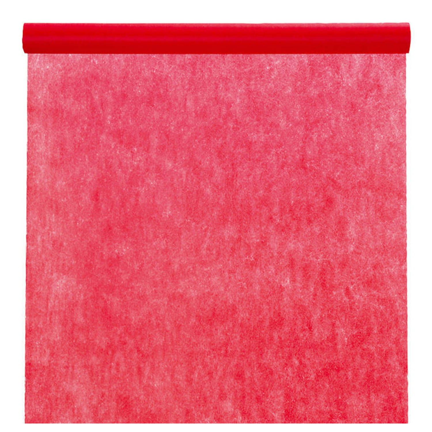 Feest tafelkleed op rol - rood - 120 cm x 10 m - non woven polyester - Feesttafelkleden