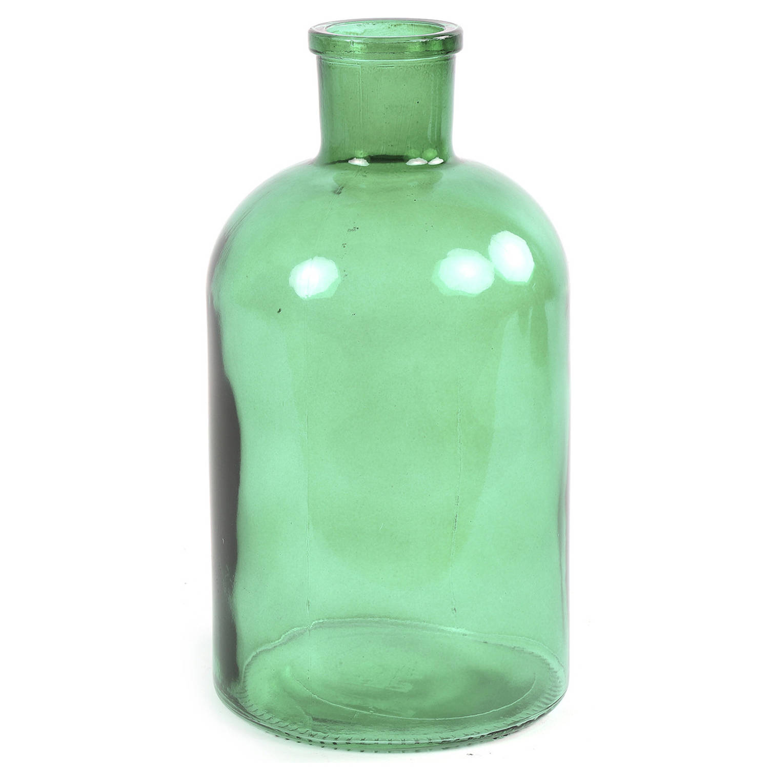 Countryfield Vaas Mintgroen Glas Apotheker Fles Vorm D14 X H27 Cm Vazen