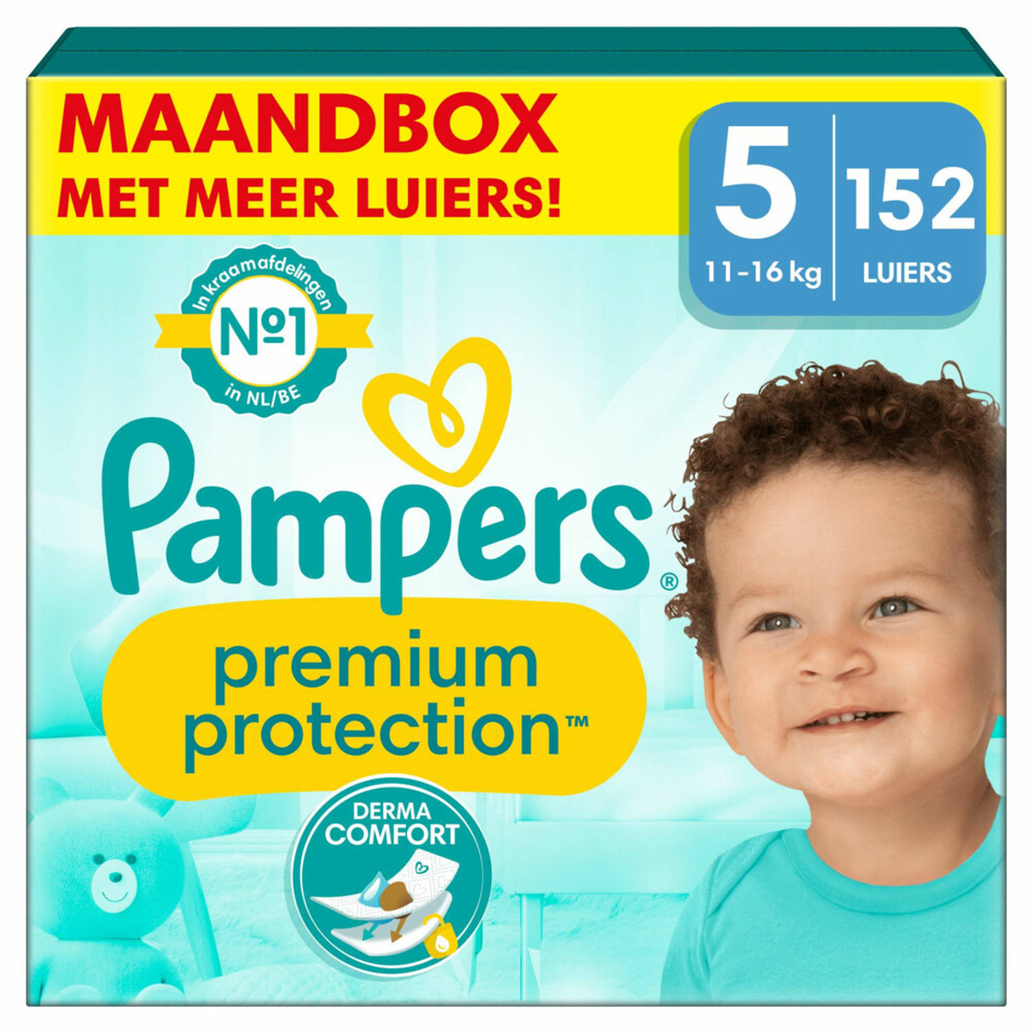 Visser nemen Verbinding Pampers - Premium Protection - Maat 5 - Maandbox - 152 stuks - 11/16 KG |  Blokker