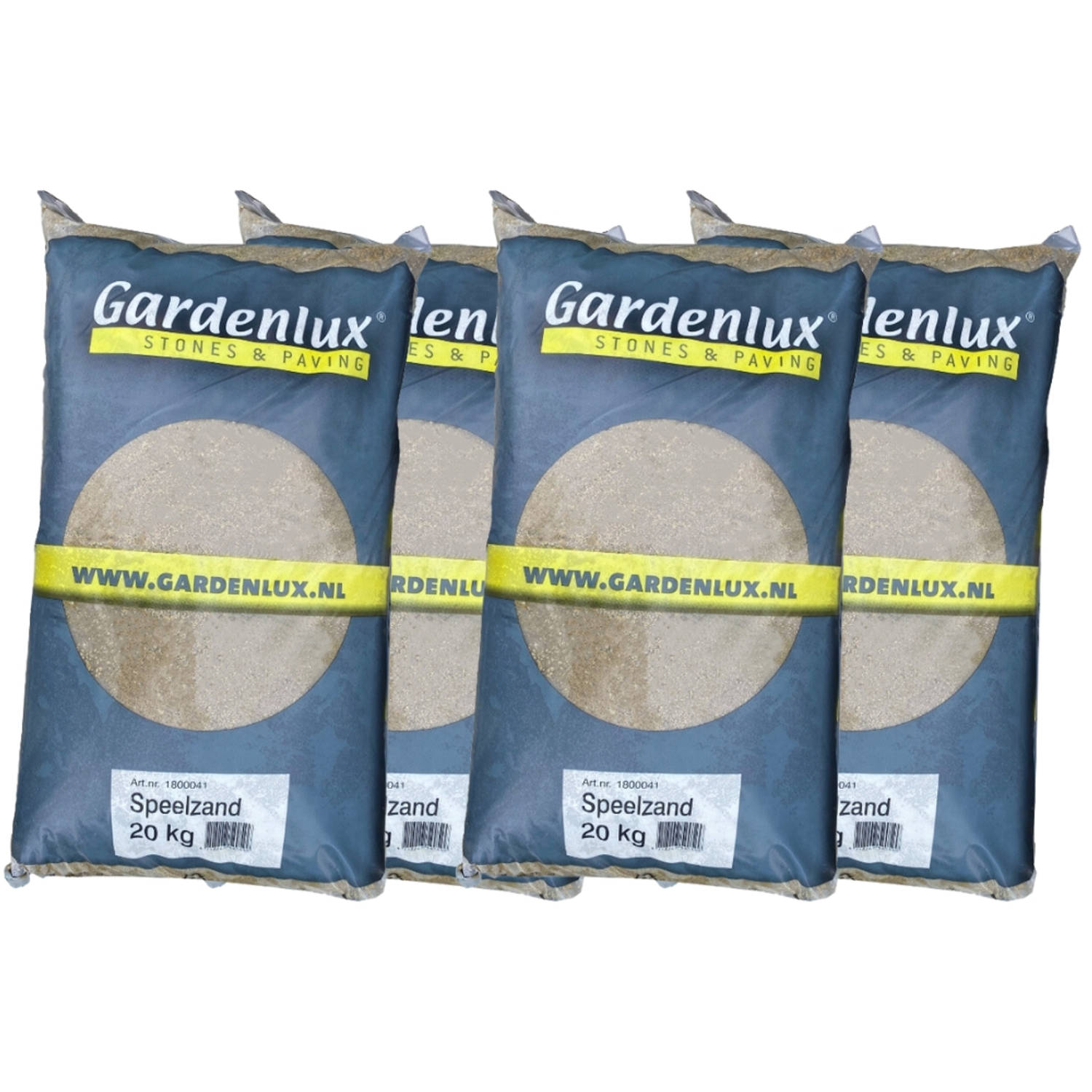 Gardenlux Speelzand Zandbakzand Zand Voor Zandbak Gecertificeerd Voordeelverpakking 4 X 20 Kg