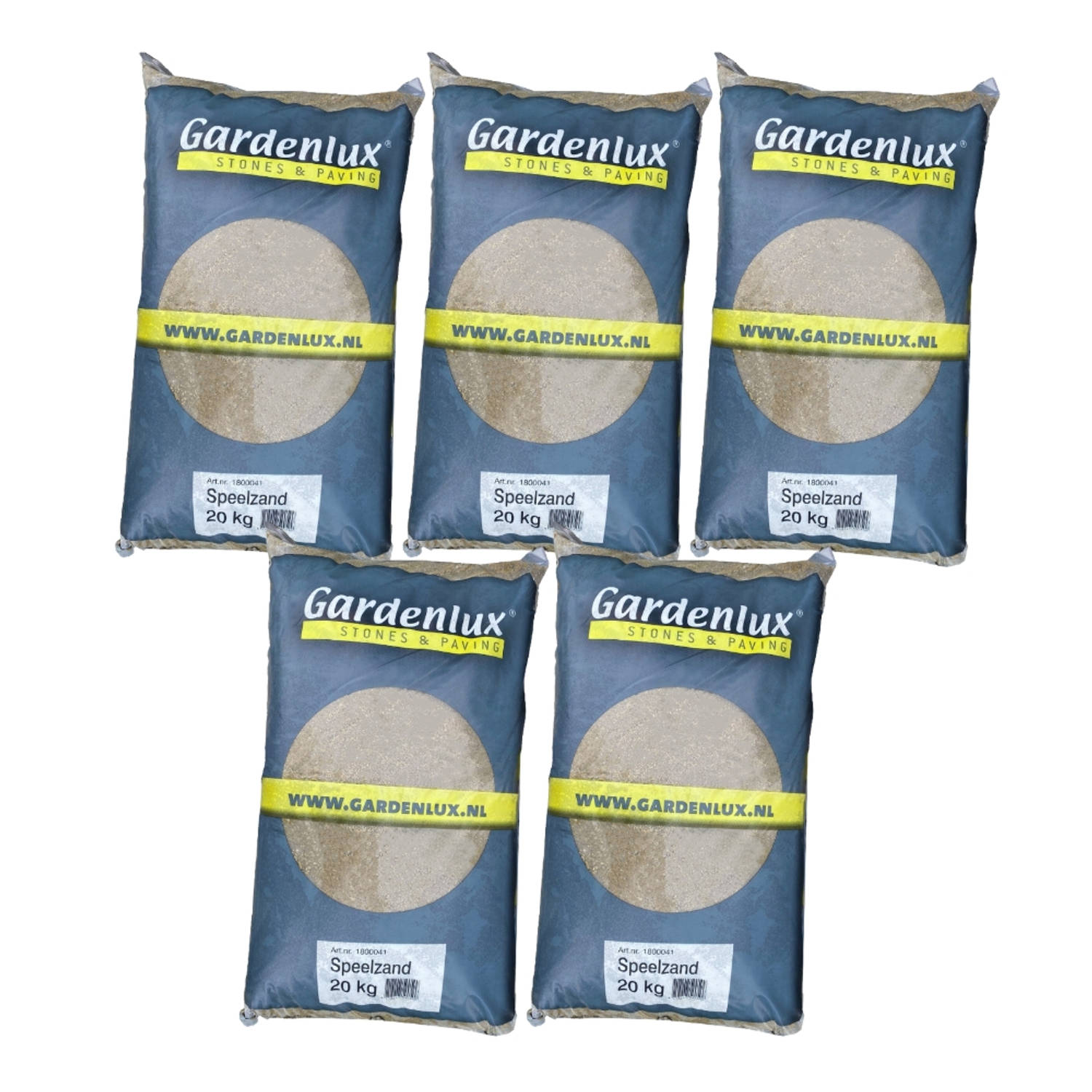 Gardenlux Speelzand Zandbakzand Zand Voor Zandbak Gecertificeerd Voordeelverpakking 5 X 20 Kg