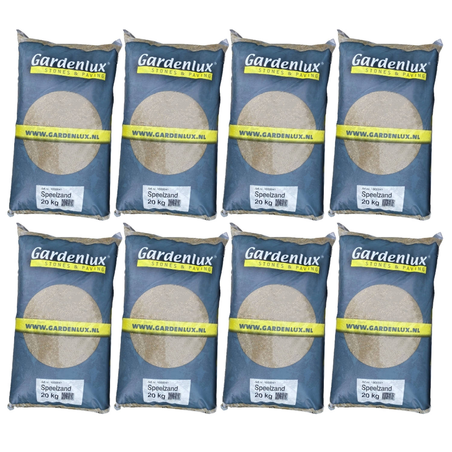 Gardenlux Speelzand Zandbakzand Zand Voor Zandbak Gecertificeerd Voordeelverpakking 8 X 20 Kg