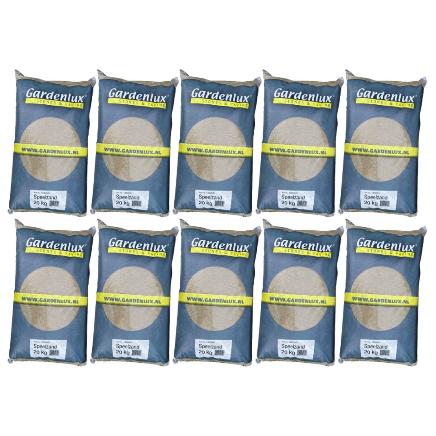 Gardenlux Speelzand Zandbakzand Zand Voor Zandbak Gecertificeerd Voordeelverpakking 10 X 20 Kg
