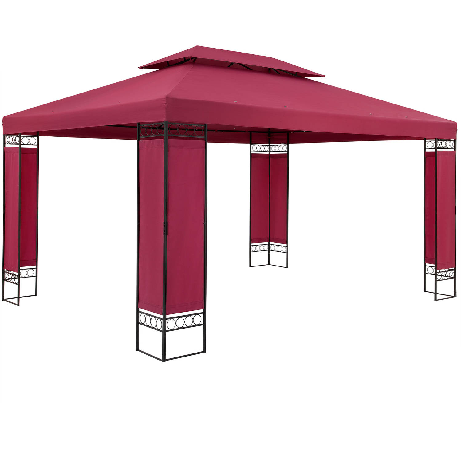 Paviljoen Partytent ELDAR (4x3) bordeaux rood