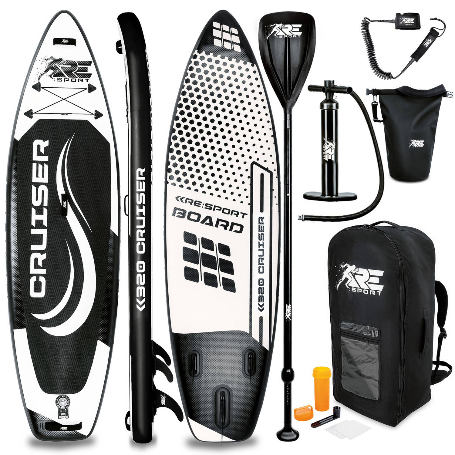 Re: Sport-sup Board 320 Cm Zwart-supboard- Opblaasbaar- Stand Up Paddle Set- Surfboard --Paddling Pr