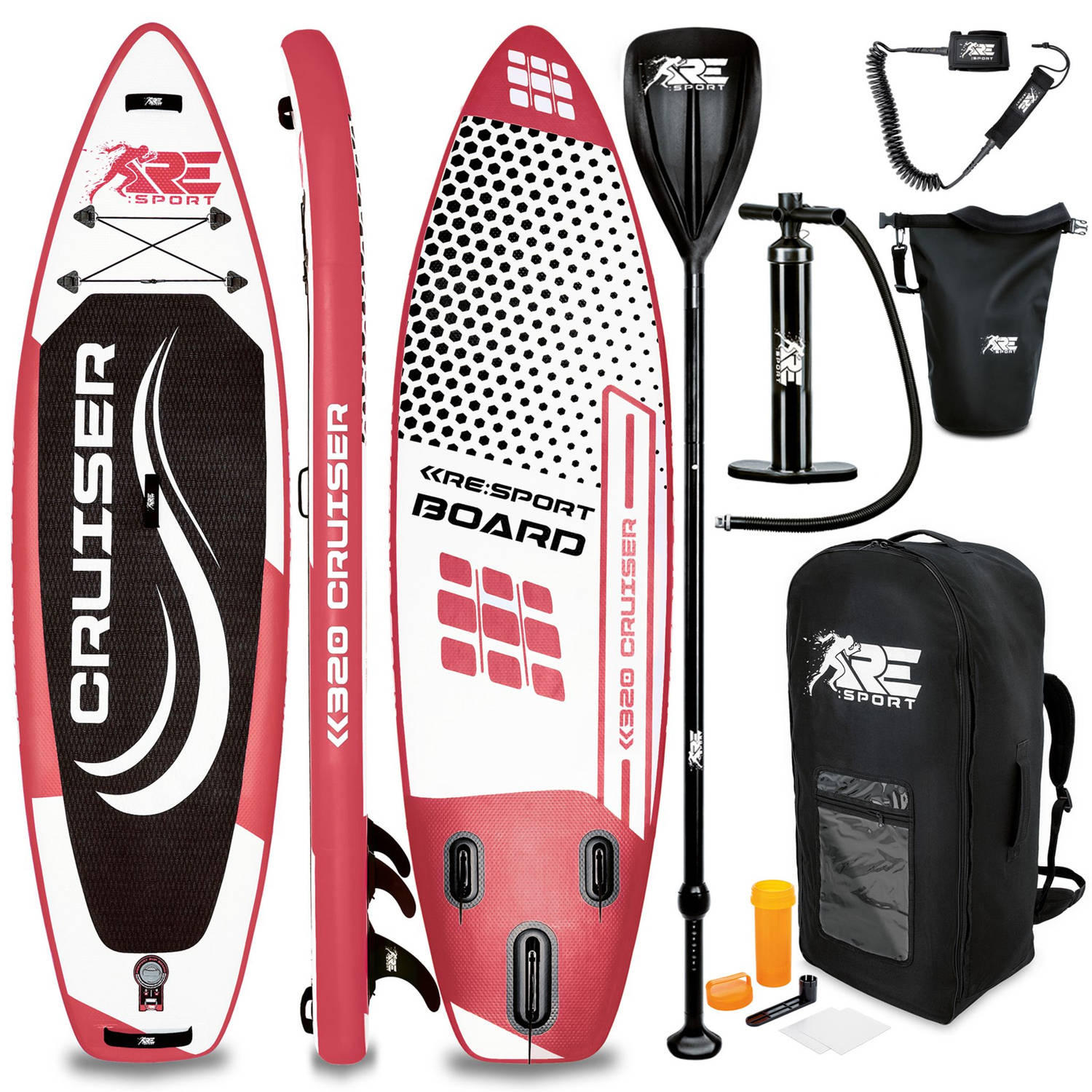 Re: Sport-sup Board 320 Cm Rood-supboard- Opblaasbaar- Stand Up Paddle Set- Surfboard --Paddling Pre