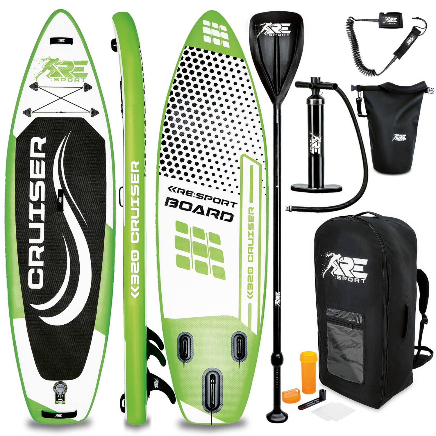 Re: Sport-sup Board 320 Cm Groen-supboard- Opblaasbaar- Stand Up Paddle Set- Surfboard --Paddling Pr
