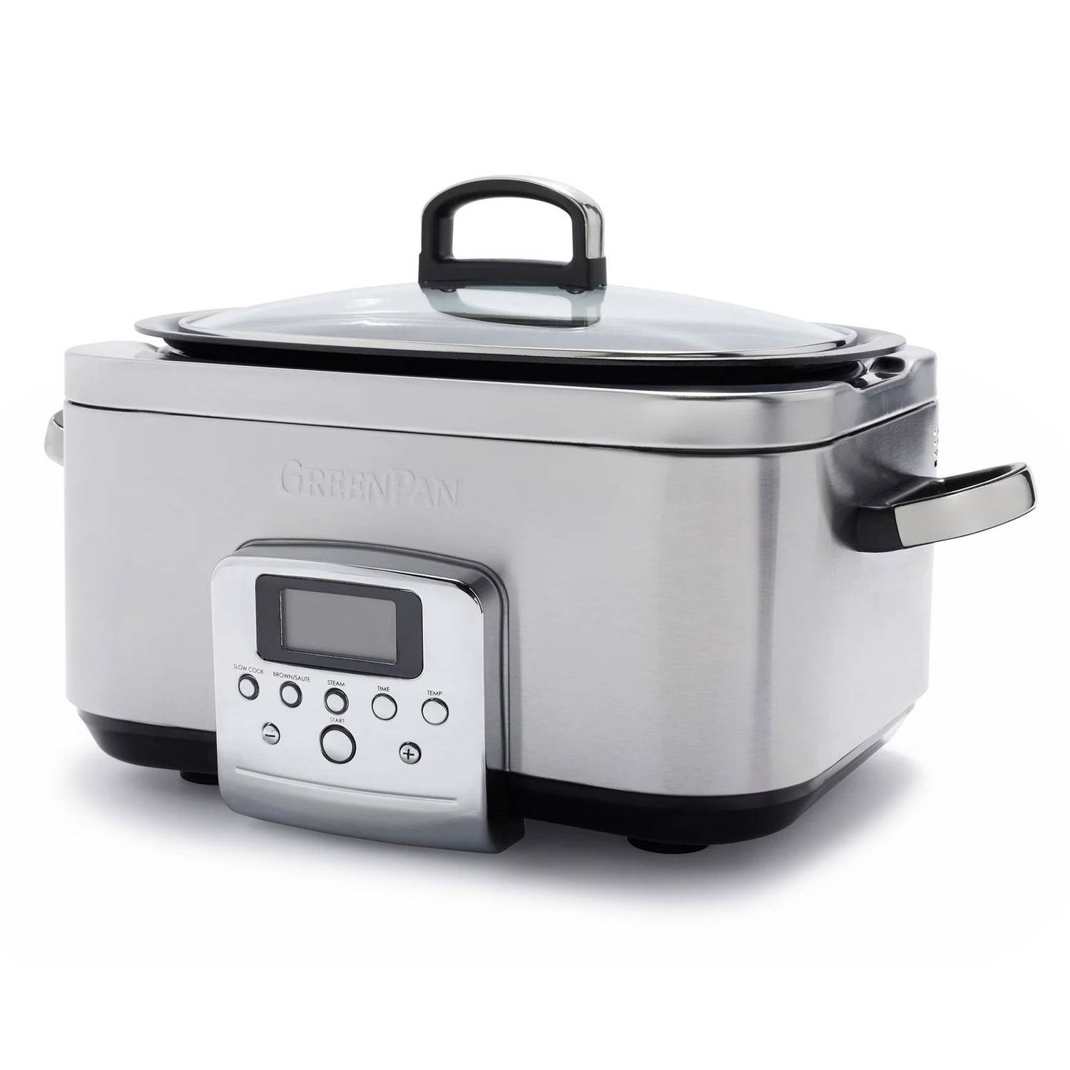 Greenpan Slow cooker stainless steel 6 liter