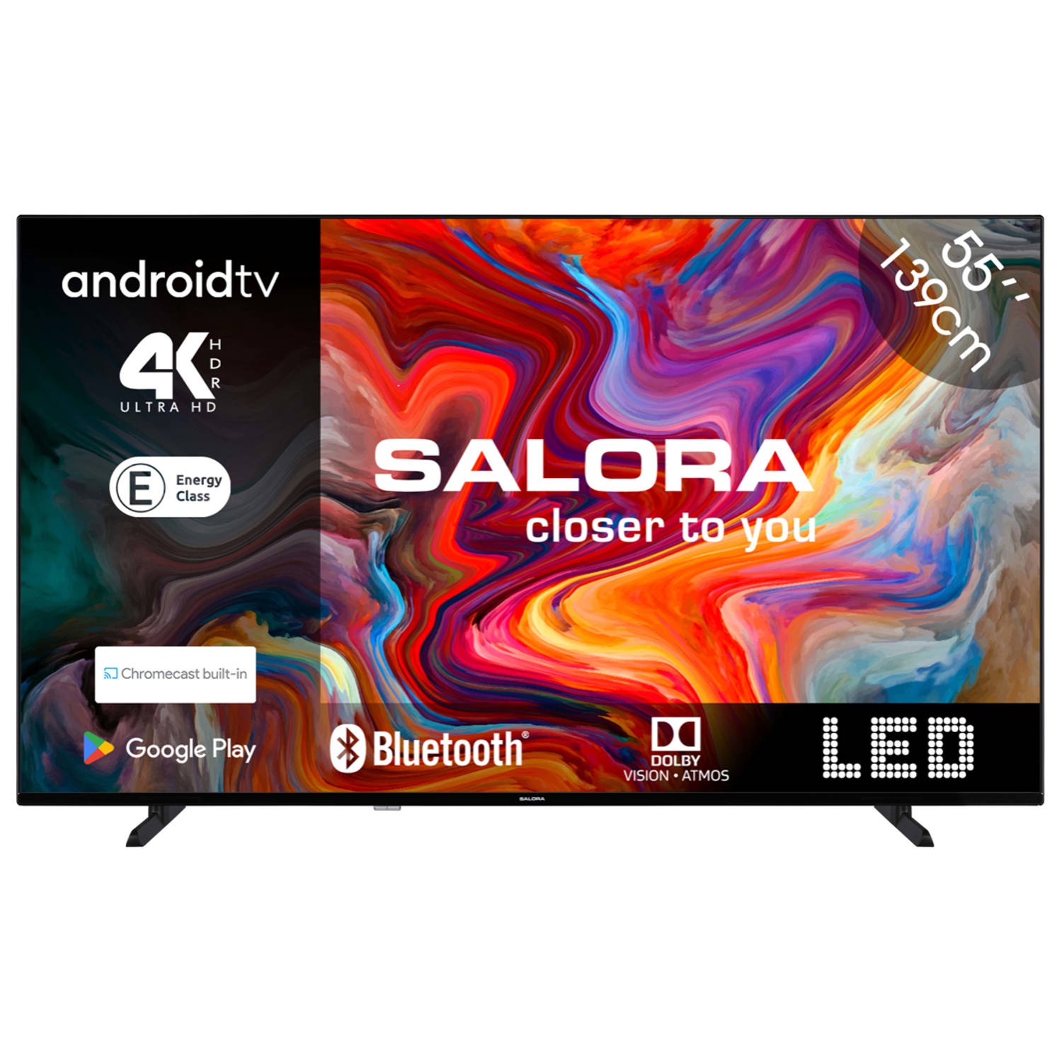 Salora SMART55TV - 55 inch - 4K - Smart TV - 2023