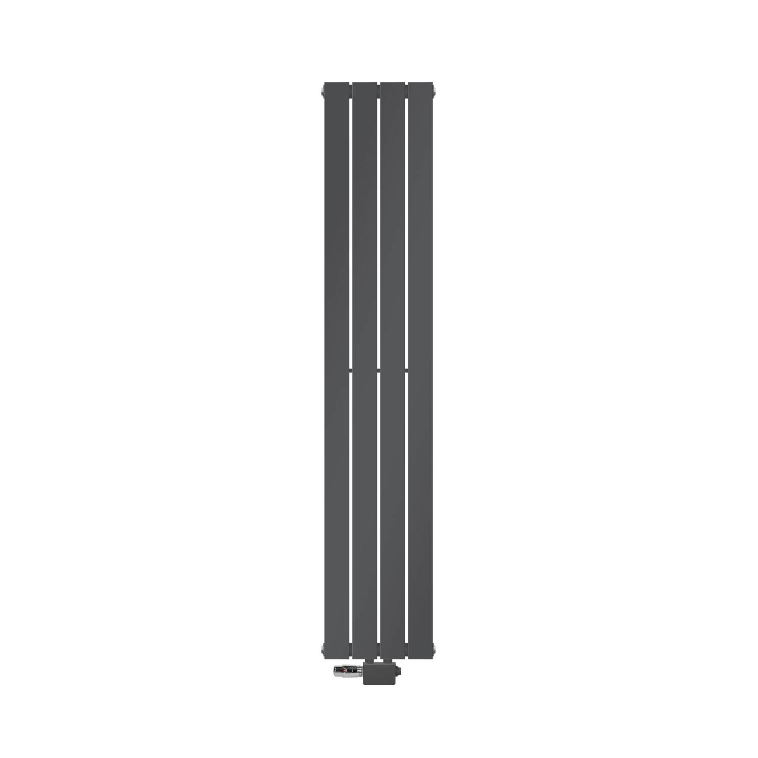 Paneelradiator dubbellaags 30x160 cm antraciet incl. universele aansluitset ML-Design