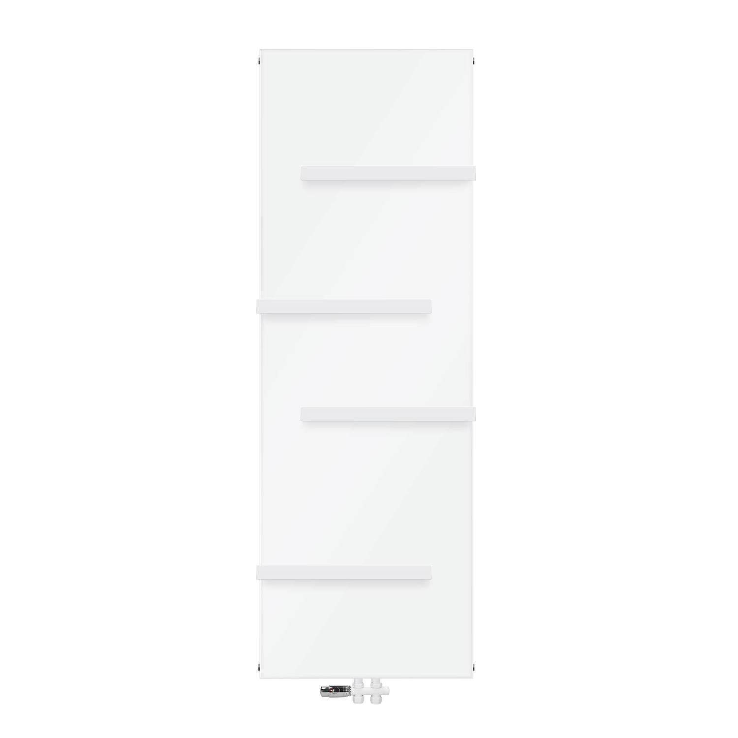 Badkamerradiator 1800x604 mm wit met vloeraansluitset ML-Design