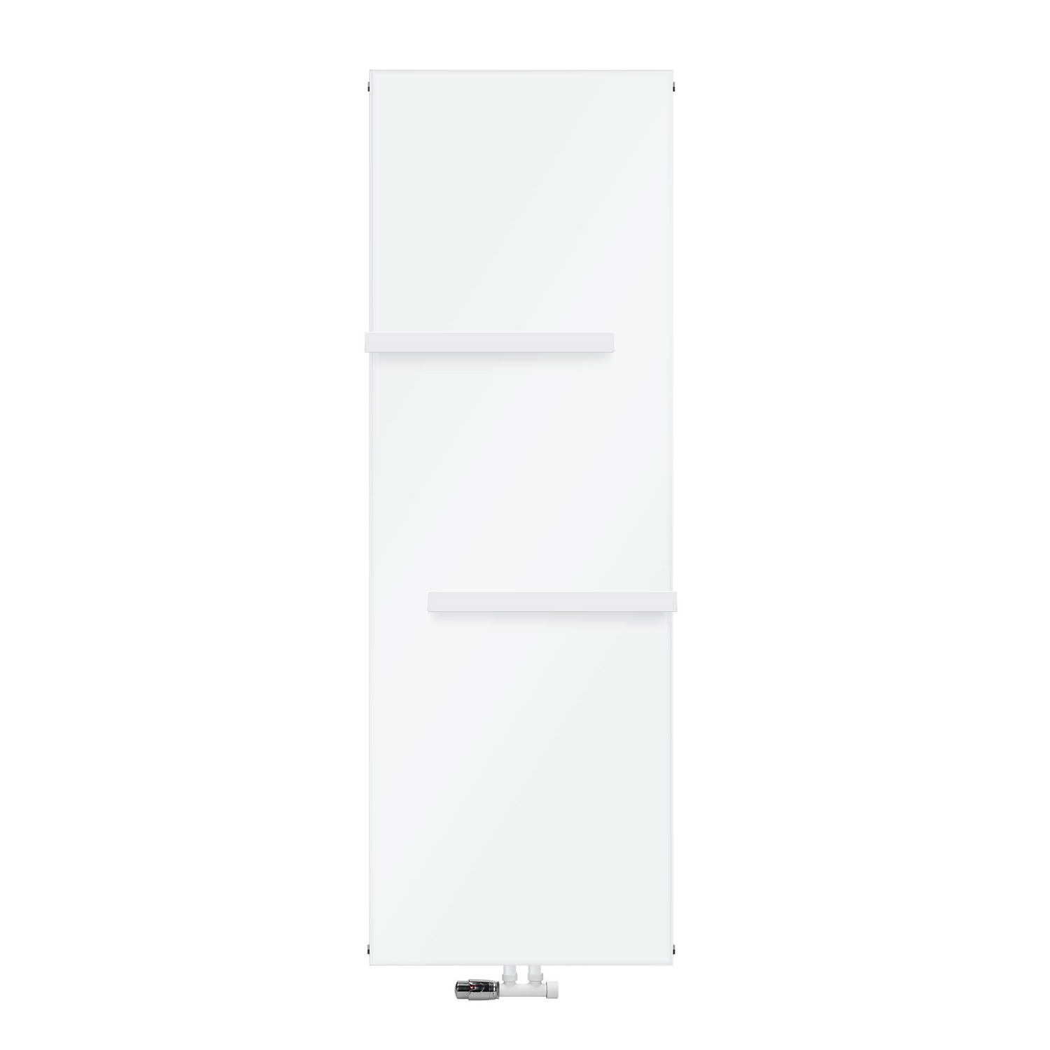 Badkamerradiator 1800x604 mm wit met wandaansluitset ML-Design