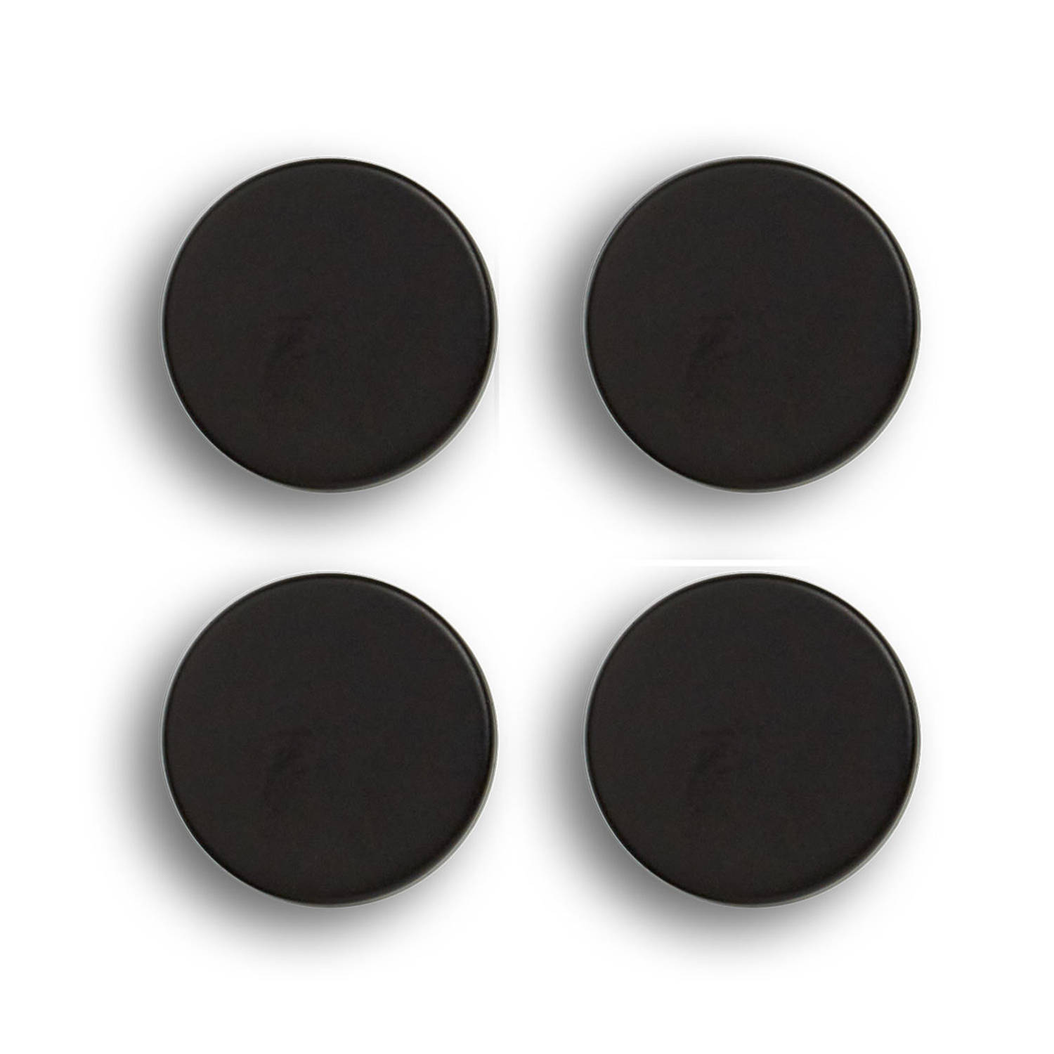 Whiteboard-koelkast magneten extra sterk 4x mat zwart 2 cm Magneten