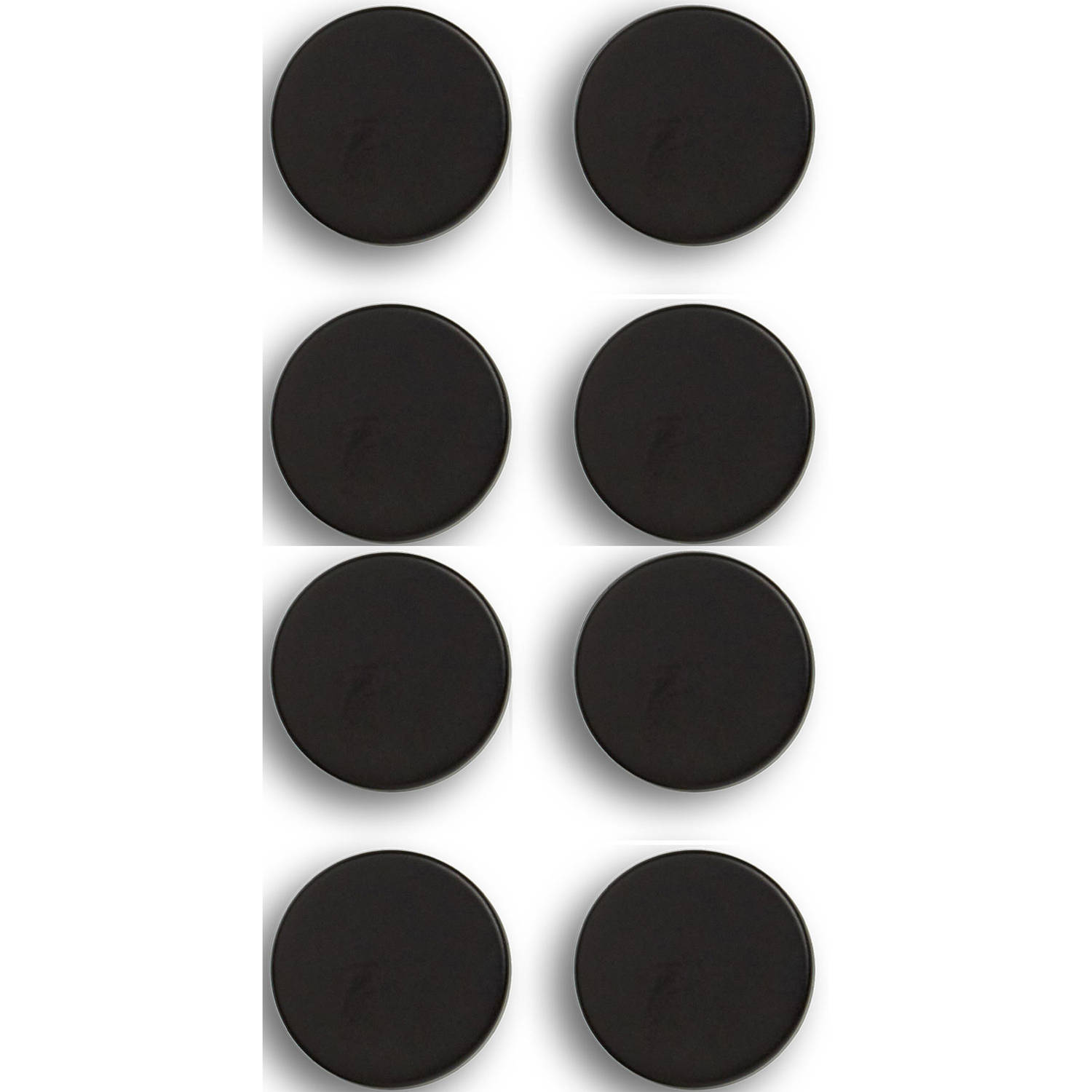 Whiteboard-koelkast magneten extra sterk 8x mat zwart 2 cm Magneten