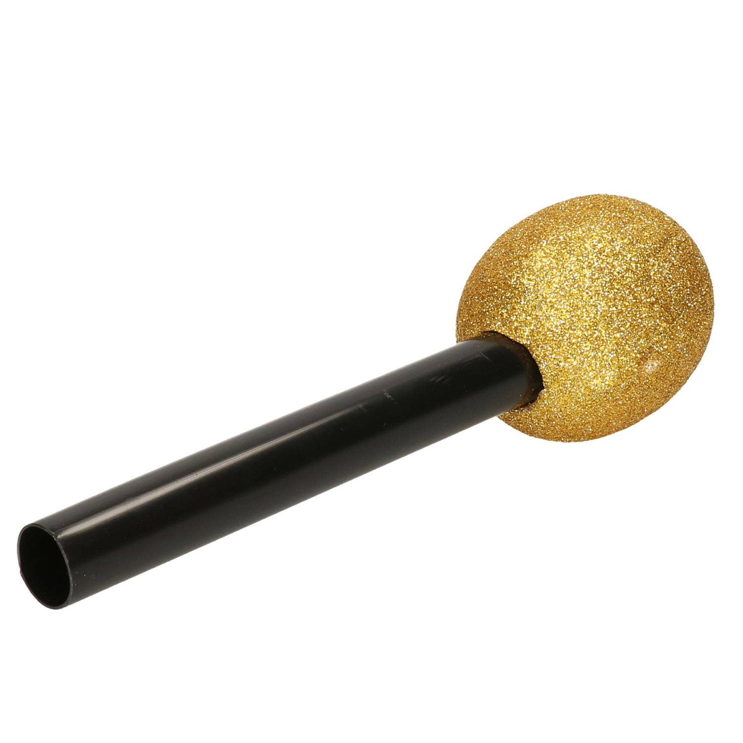 Speelgoed microfoon goud kunststof 22 cm Verkleedattributen