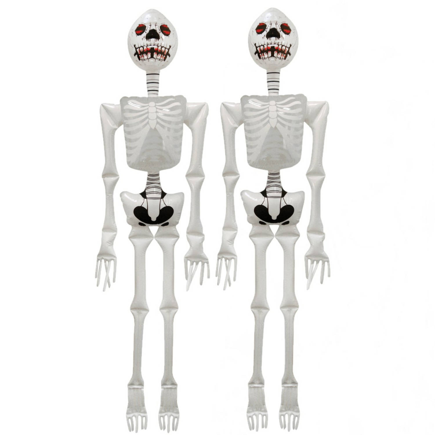 Opblaasbaar skelet 2 stuks Halloween versiering 183 cm Opblaasfiguren