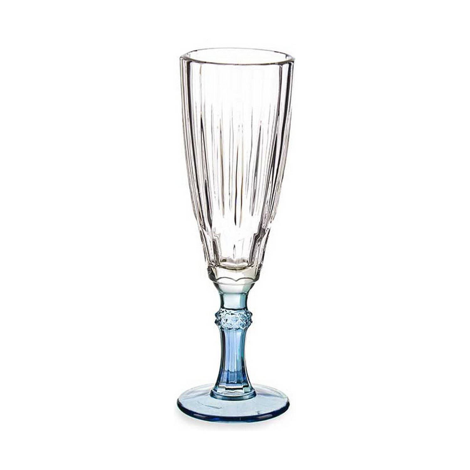 Champagneglas Exotic Kristal Blauw 170 ml