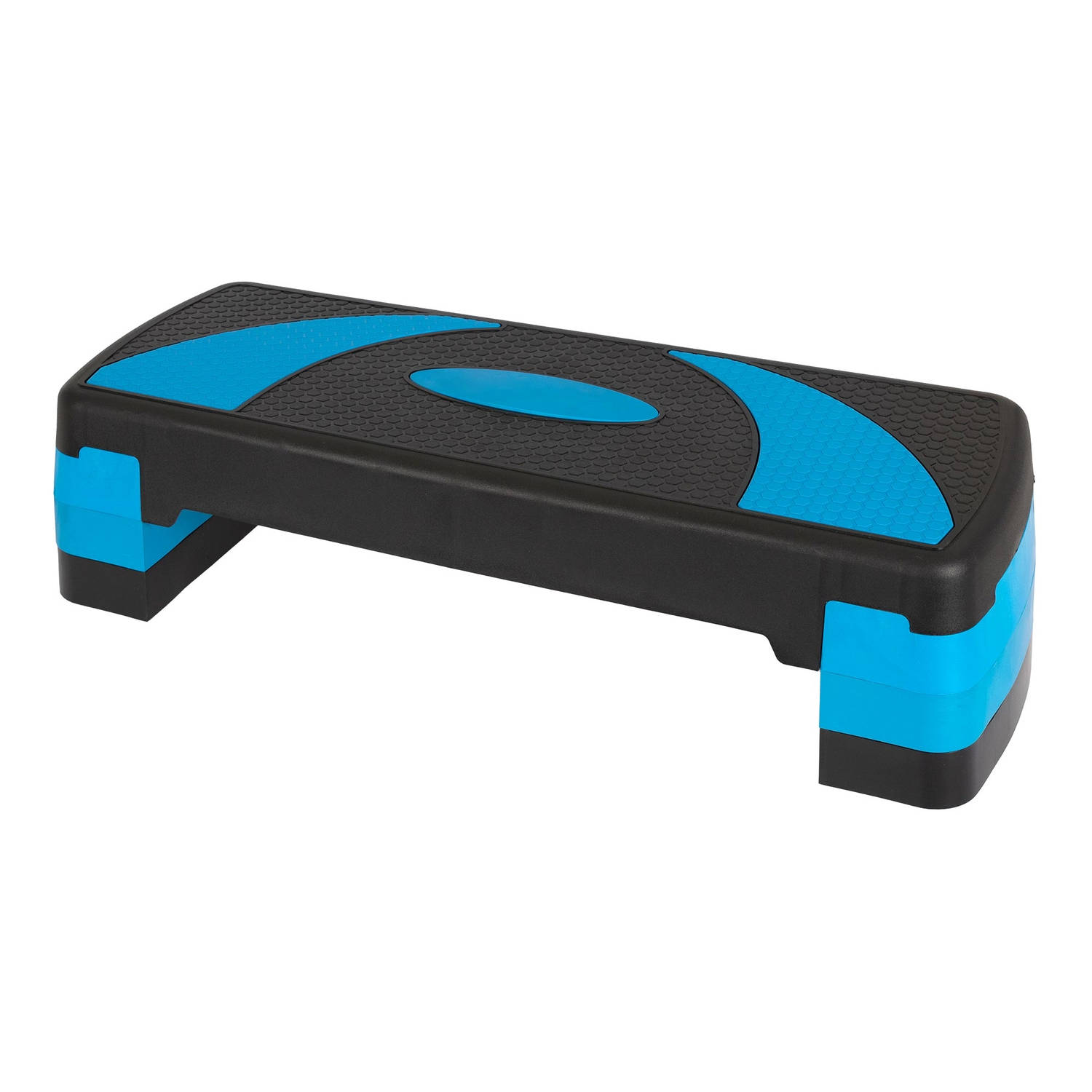 Stepper voor aerobics en fitness 80x30 cm blauw plastic