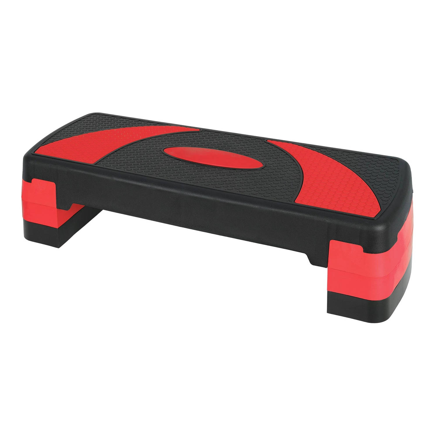 Stepper voor aerobics en fitness 80x30 cm rood plastic