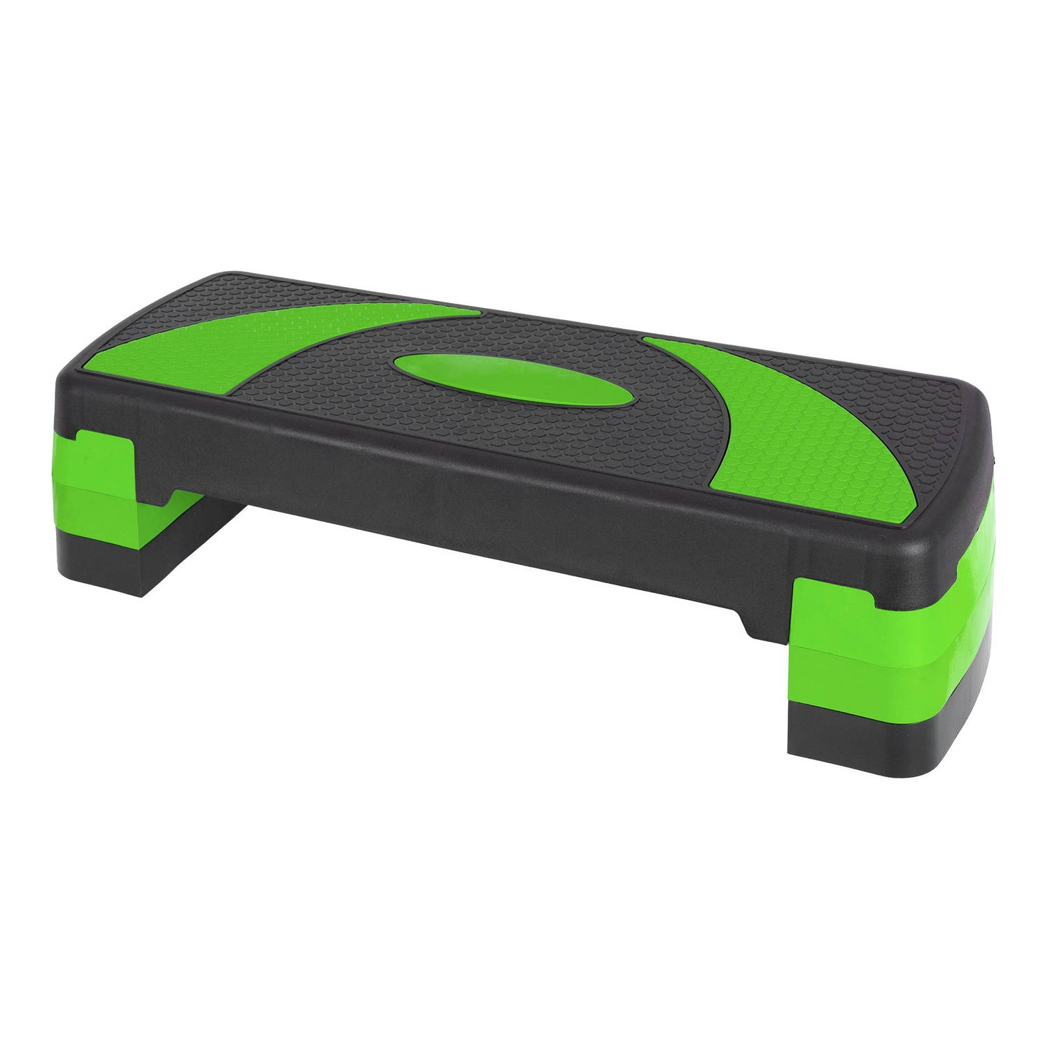Stepper voor aerobics en fitness 80x30 cm groen plastic