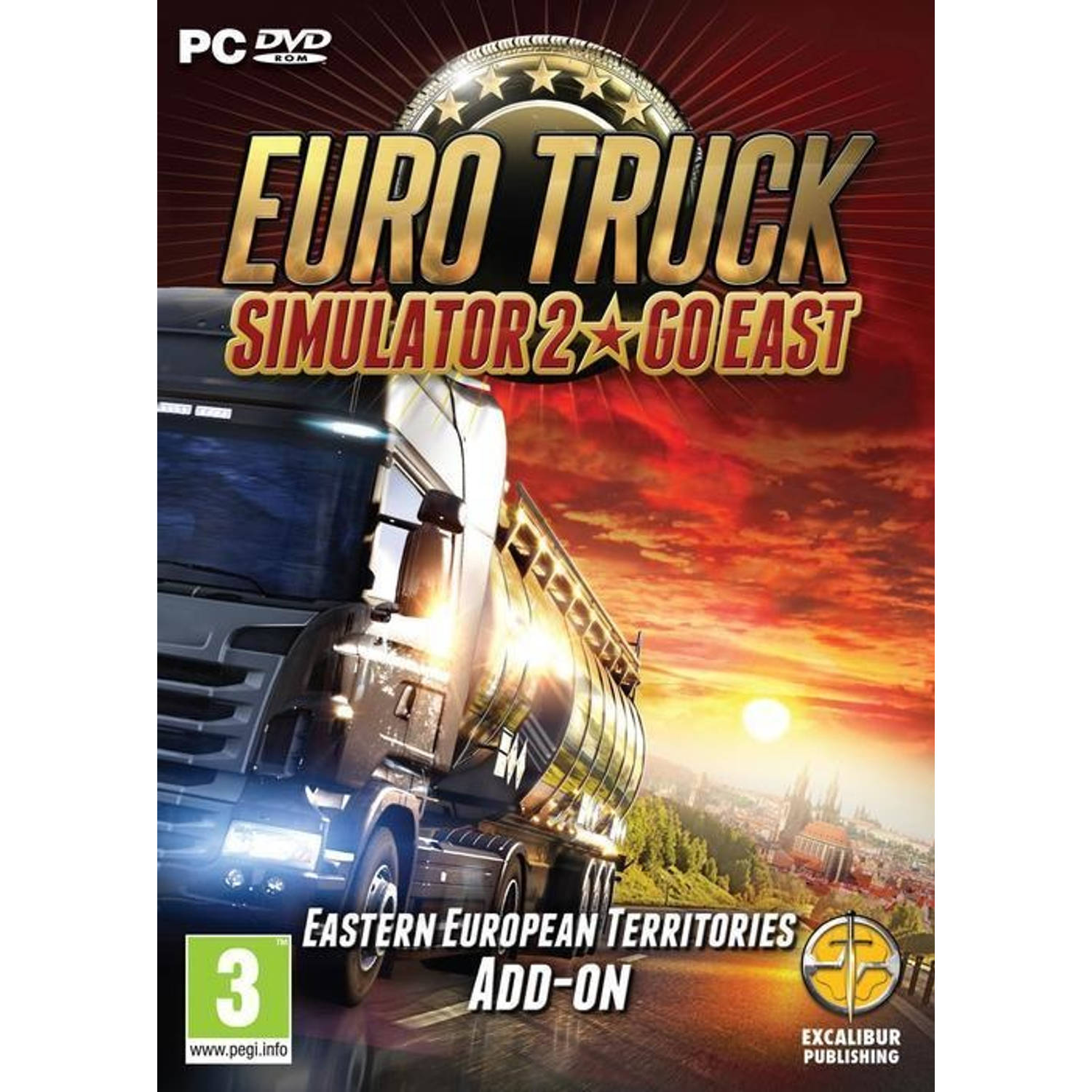 PC DVD Euro Truck Simulator 2 Go East Add-on