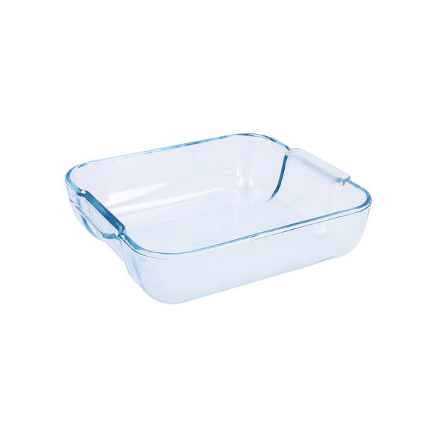 Serveerschaal Pyrex Classic Vierkant Transparant Glas 25 x 22 x 6 cm (6 Stuks)