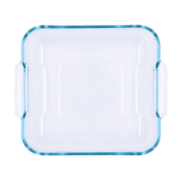 Serveerschaal Pyrex Classic Vierkant Transparant Glas 25 x 22 x 6 cm (6 Stuks)