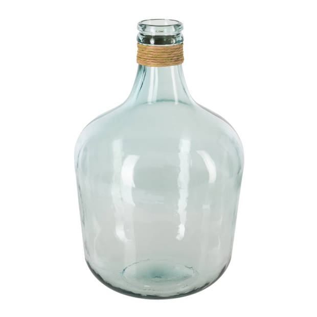 Atmosphera bloemenvaas Fles model - transparant - glas - H42 x D27 cm - Vazen