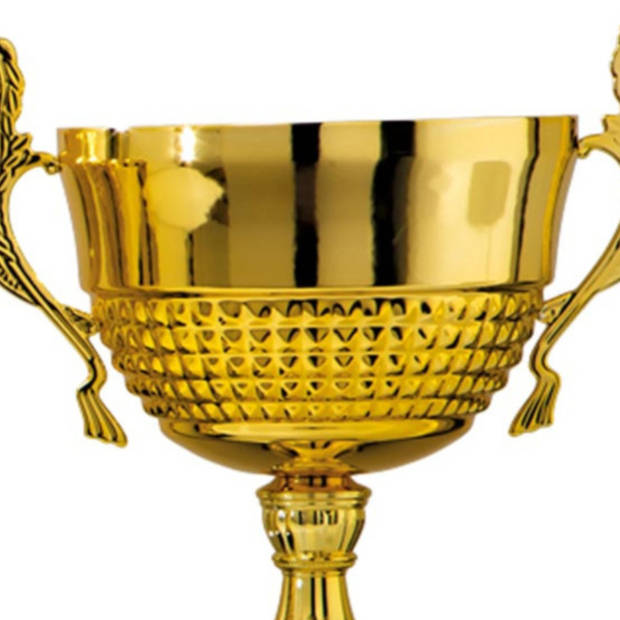 Luxe trofee/bokaal - goud - oren - kunststof - 36 x 18 cm - sportprijs - Fopartikelen