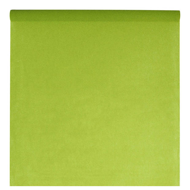 Santex Tafelkleed op rol - 2x - polyester - groen - 120 cm x 10 m - Feesttafelkleden