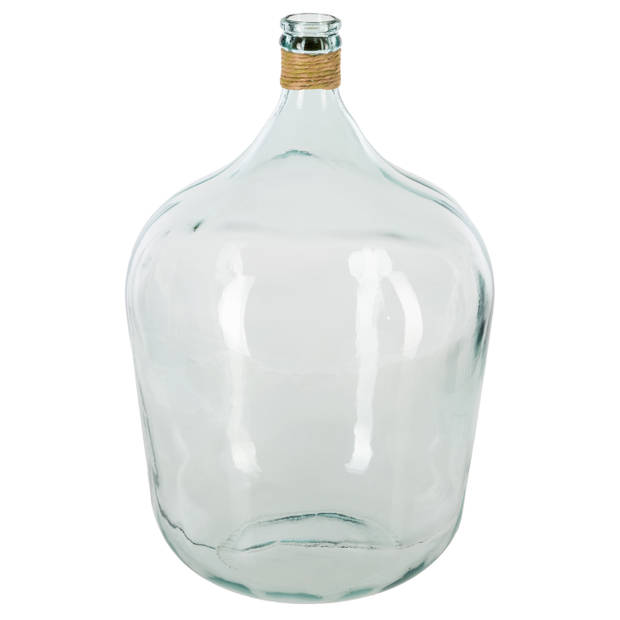 Atmosphera bloemenvaas Fles model - transparant - glas - H56 x D39 cm - Vazen