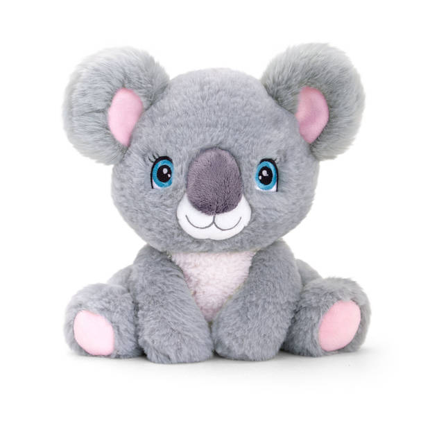 Keel Toys - Pluche knuffel dieren bosvriendjes set koala en chimpansee aapje 25 cm - Knuffeldier