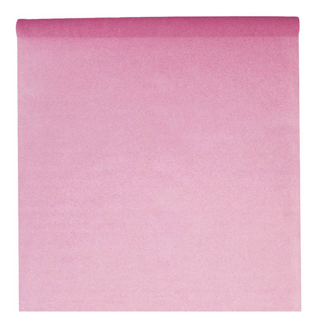 Santex Tafelkleed op rol - 2x - polyester - roze - 120 cm x 10 m - Feesttafelkleden