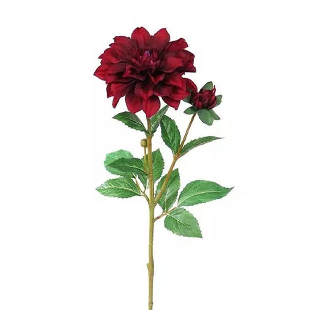 Dahlia Tak Donker Rood 60 cm kunstplant