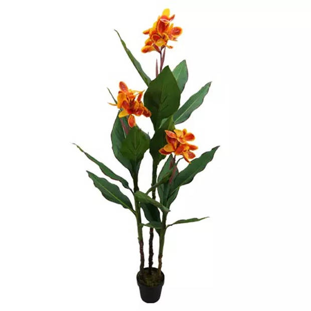 Canna Lily 3-Bloem 160 cm kunstplant