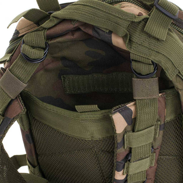 Camo militaire rugzak met 5 vakken 25l