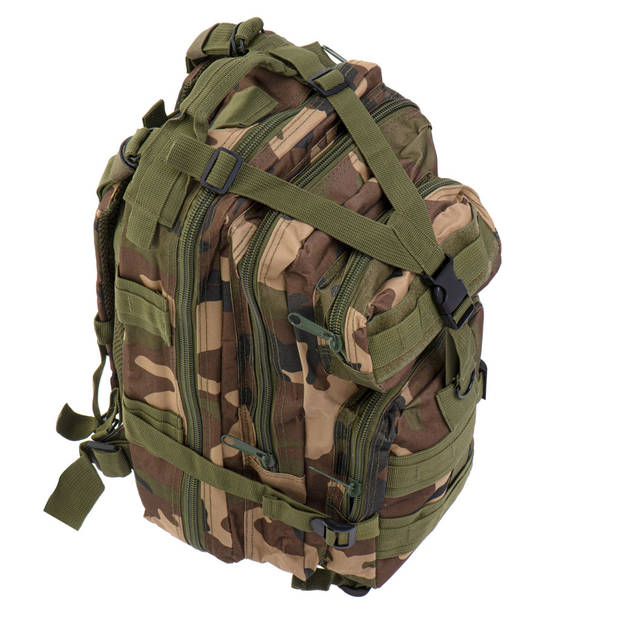 Camo militaire rugzak met 5 vakken 25l