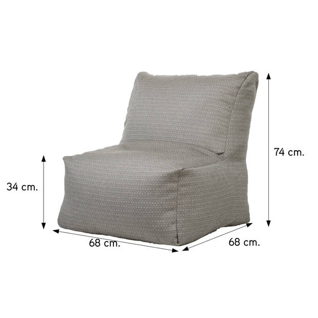 Laui lounge zitzak outdoor adult - Stone grey