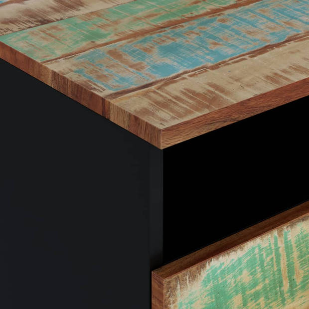 vidaXL Salontafel 80x54x40 cm massief gerecycled hout en bewerkt hout