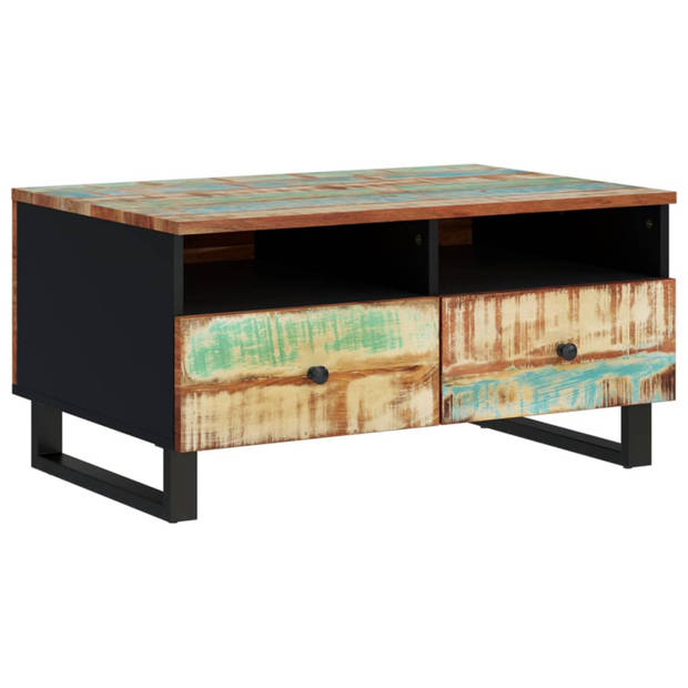 vidaXL Salontafel 80x54x40 cm massief gerecycled hout en bewerkt hout