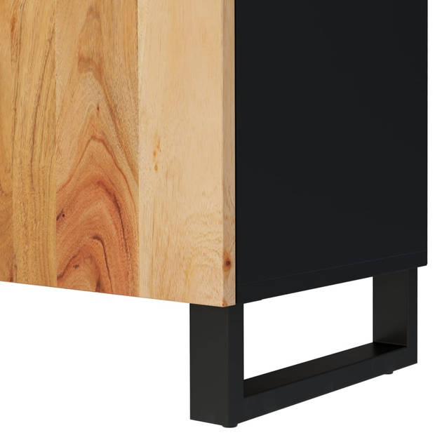 vidaXL Tv-meubel 105x33,5x46 cm massief acaciahout en bewerkt hout