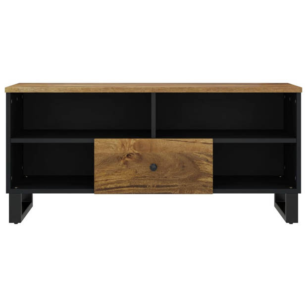 vidaXL Tv-meubel 100x33x46 cm massief mangohout en bewerkt hout