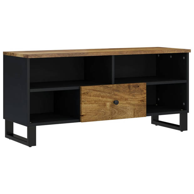 vidaXL Tv-meubel 100x33x46 cm massief mangohout en bewerkt hout