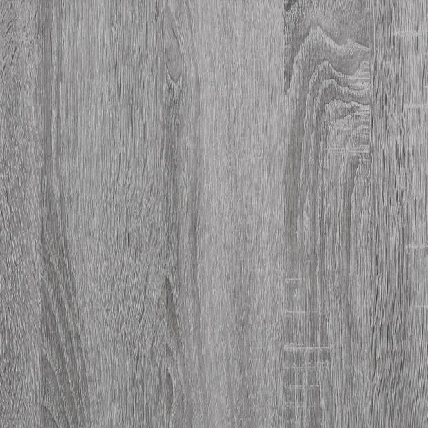 vidaXL Schoenenkast 80x35,5x180 cm bewerkt hout grijs sonoma eiken